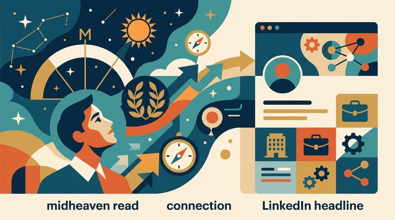 How to connect your midheaven read to a LinkedIn headline
