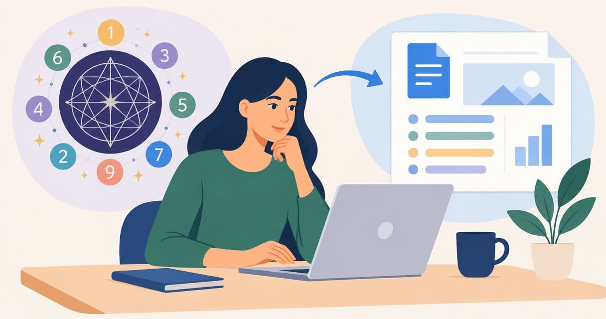 How to connect your numerology read to a Google Docs plan